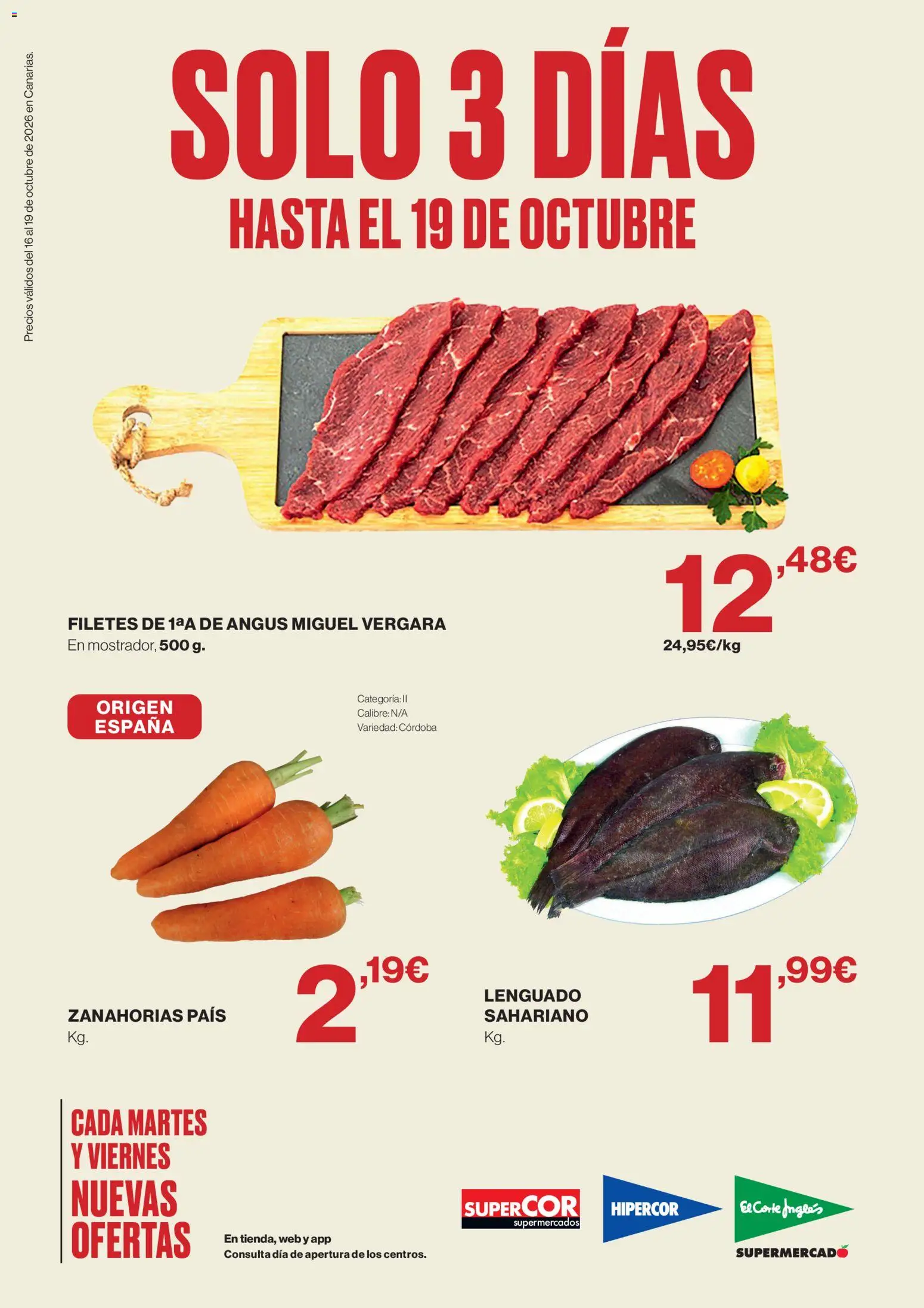 Vista previa del folleto de la tienda Supercor válido desde el 16/10/2026 - Zanahorias