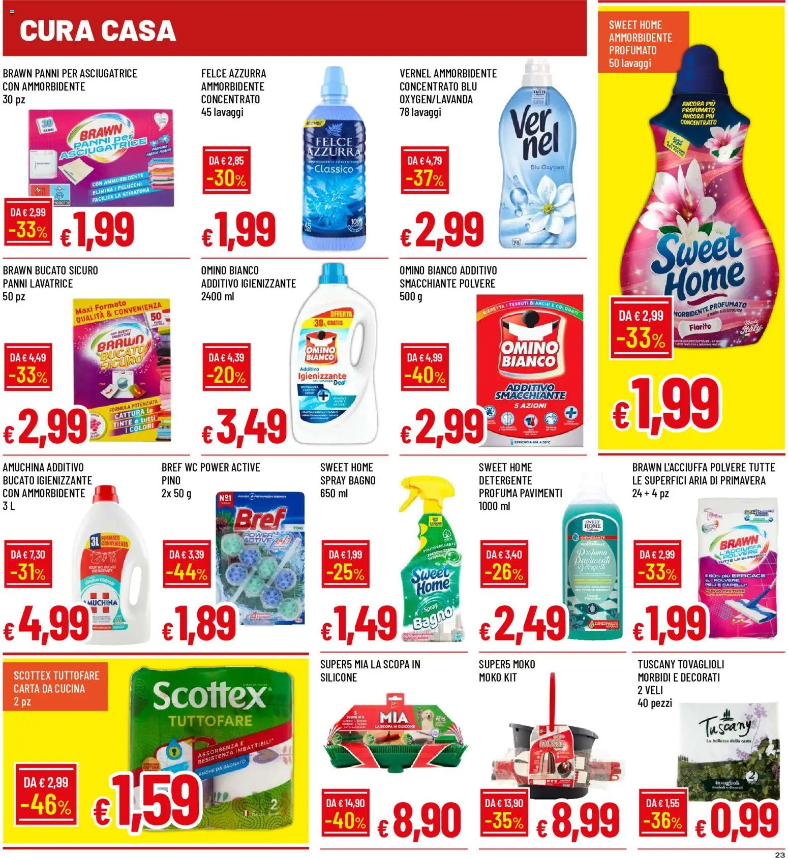 Anteprima dell'opuscolo Famila volantino Iper dal negozio Famila valido da 29/10/2026 - Lavatrice, Asciugatrice, Bagno, Scopa, WC, Ammorbidente, Silicone, Panni