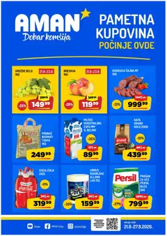 Pregled Aman kataloga - važi od 21.08.2026