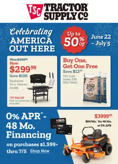 Preview of Tractor Supply weekly ads valid from 06/22/2026