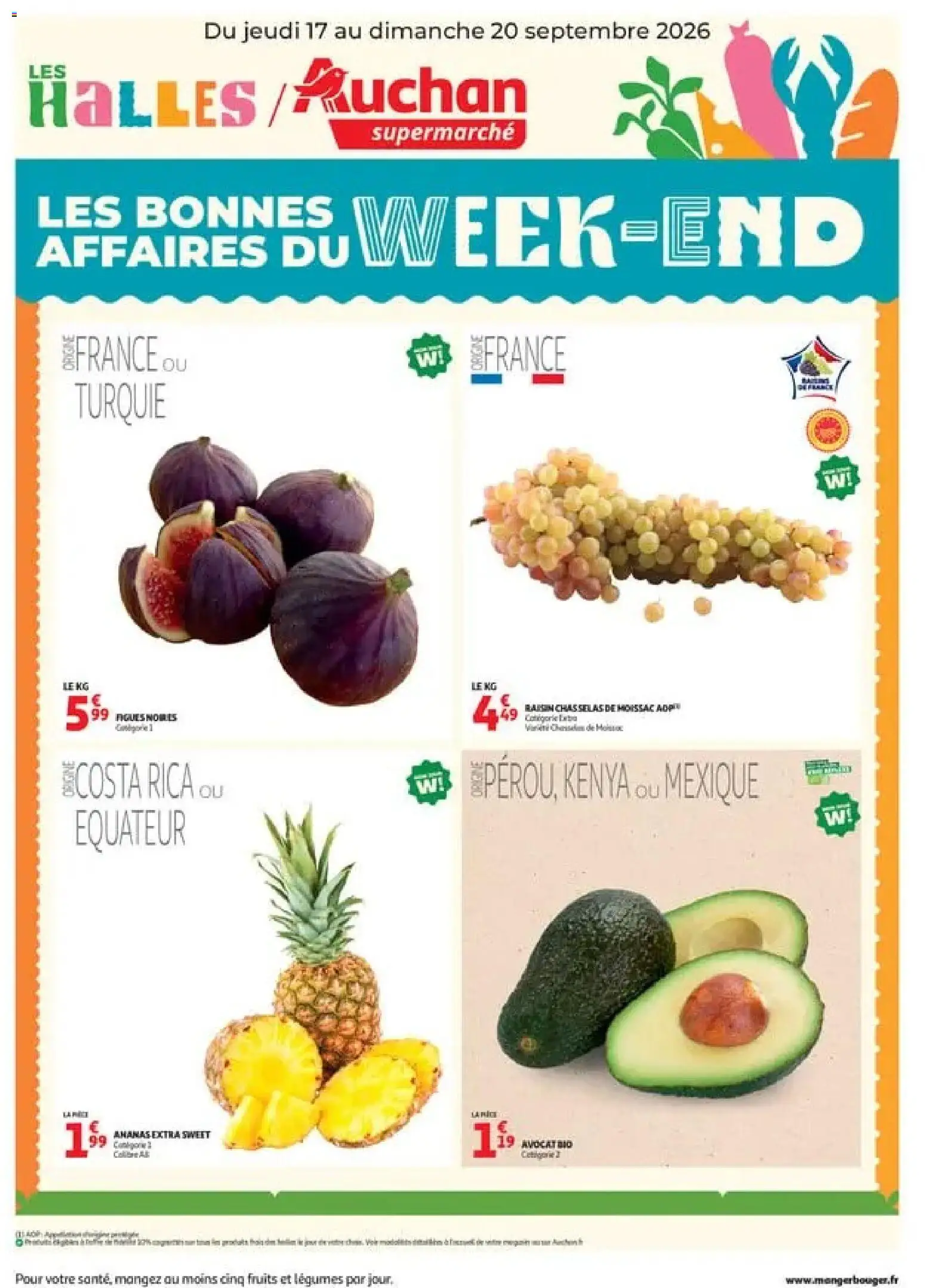 Prévisualisation de Auchan les bons plans du week-end dans votre super du magasin Auchan formulaire valide 17/09/2026