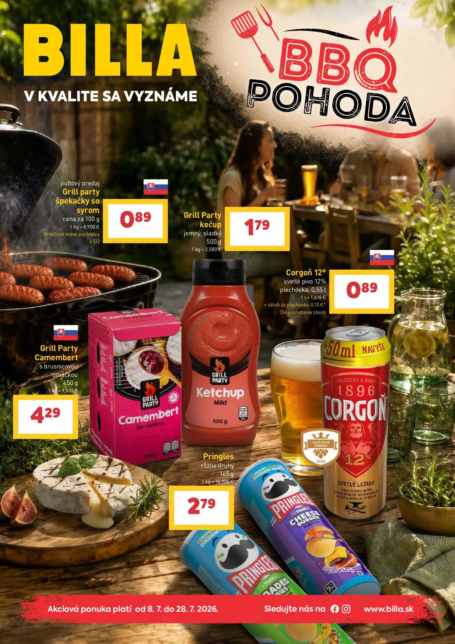 Náhľad Billa letáku platného od 08.07.2026