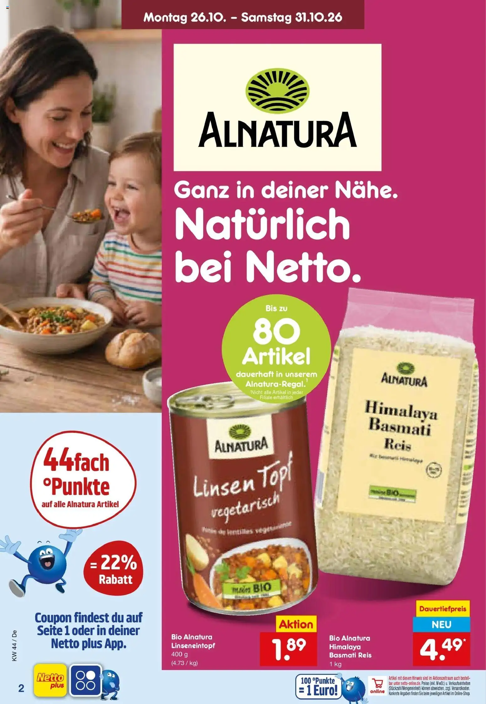 Vorschau von dem Prospekt des Geschäftes Netto Marken-Discount, gültig ab dem 26.10.2026