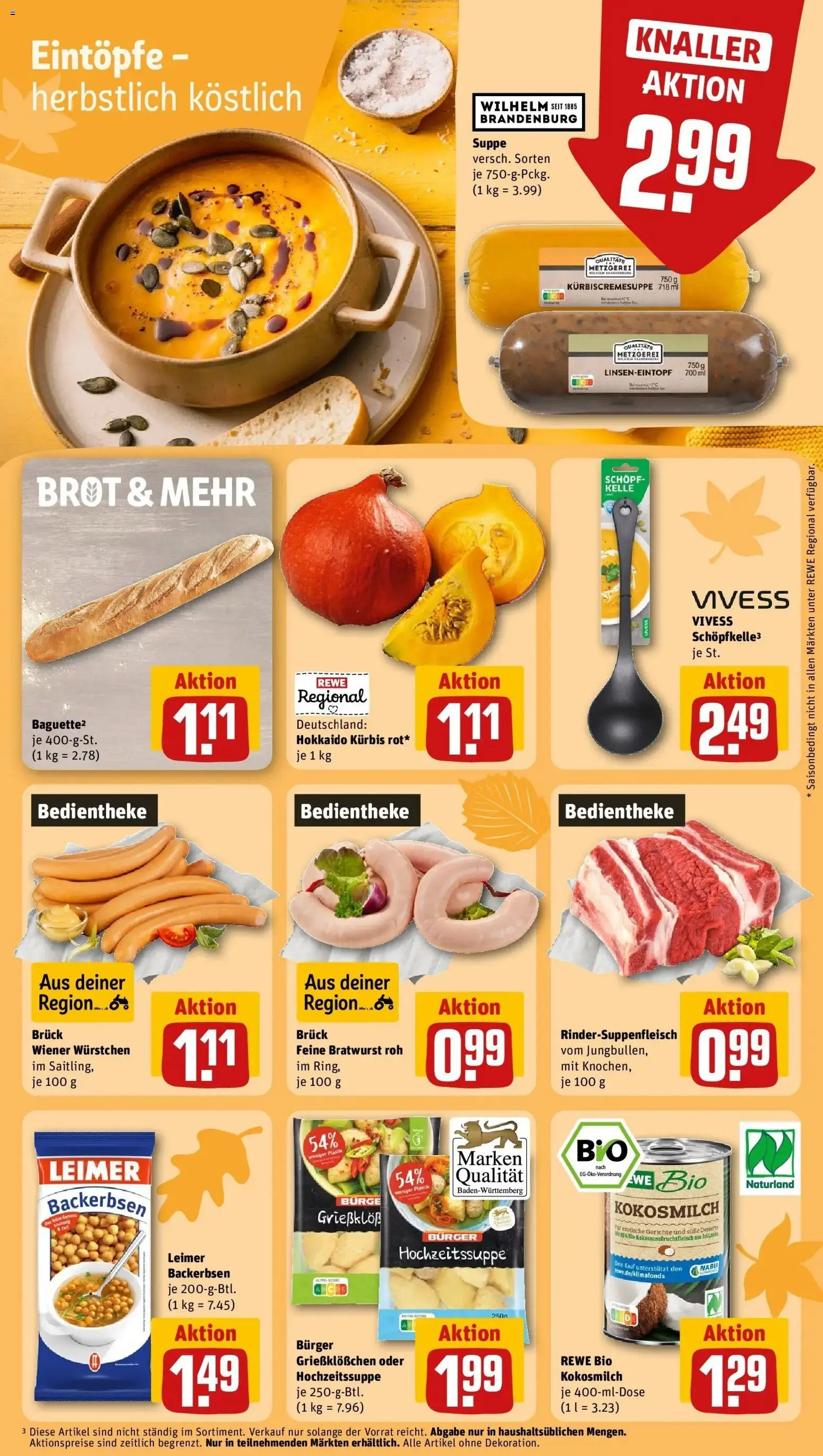 Vorschau von dem Prospekt des Geschäftes Rewe, gültig ab dem 12.10.2026
