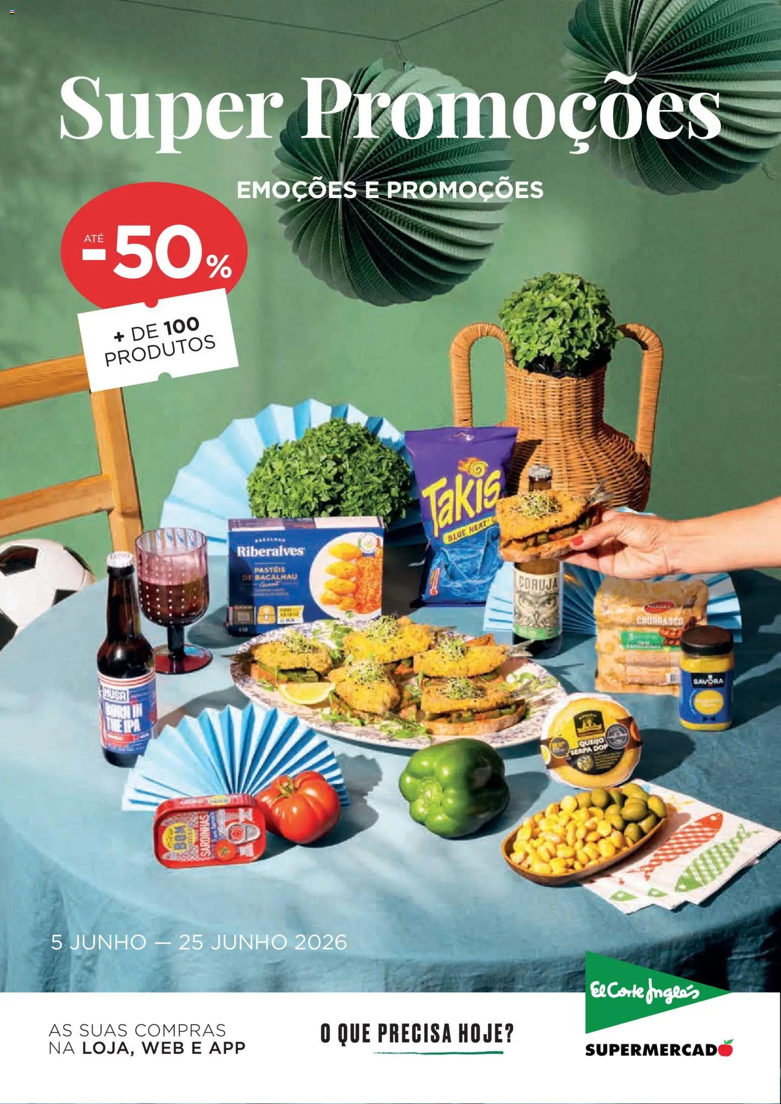 Pré-visualização do folheto da loja El Corte Ingles válida a partir de 05/06/2026 - Bacalhau, Pá, Sardinhas, Queijo