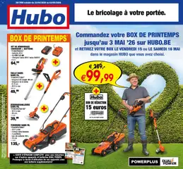 Voorbeeld van Hubo Publicité van winkel Hubo geldig vanaf 22/04/2026