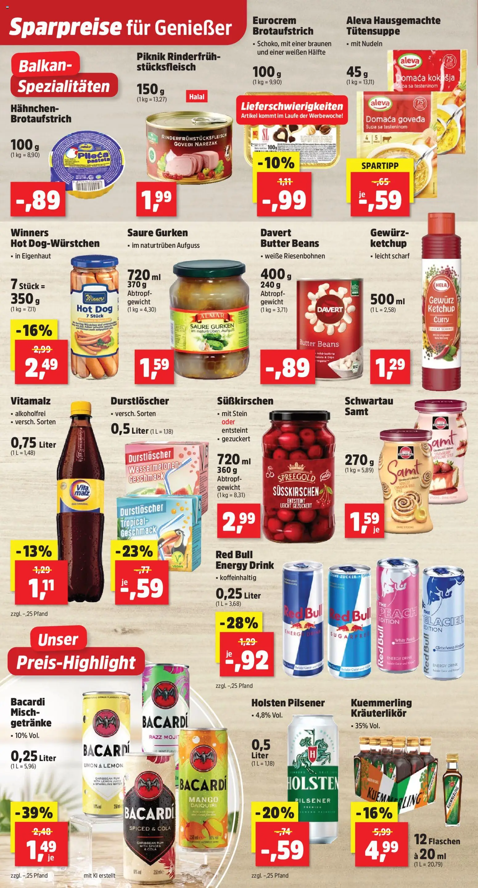 Vorschau von dem Prospekt des Geschäftes Thomas Philipps, gültig ab dem 26.10.2026 - Mango, Butter, Cola, Bacardi, Gurken, Rum, Ketchup, Holsten