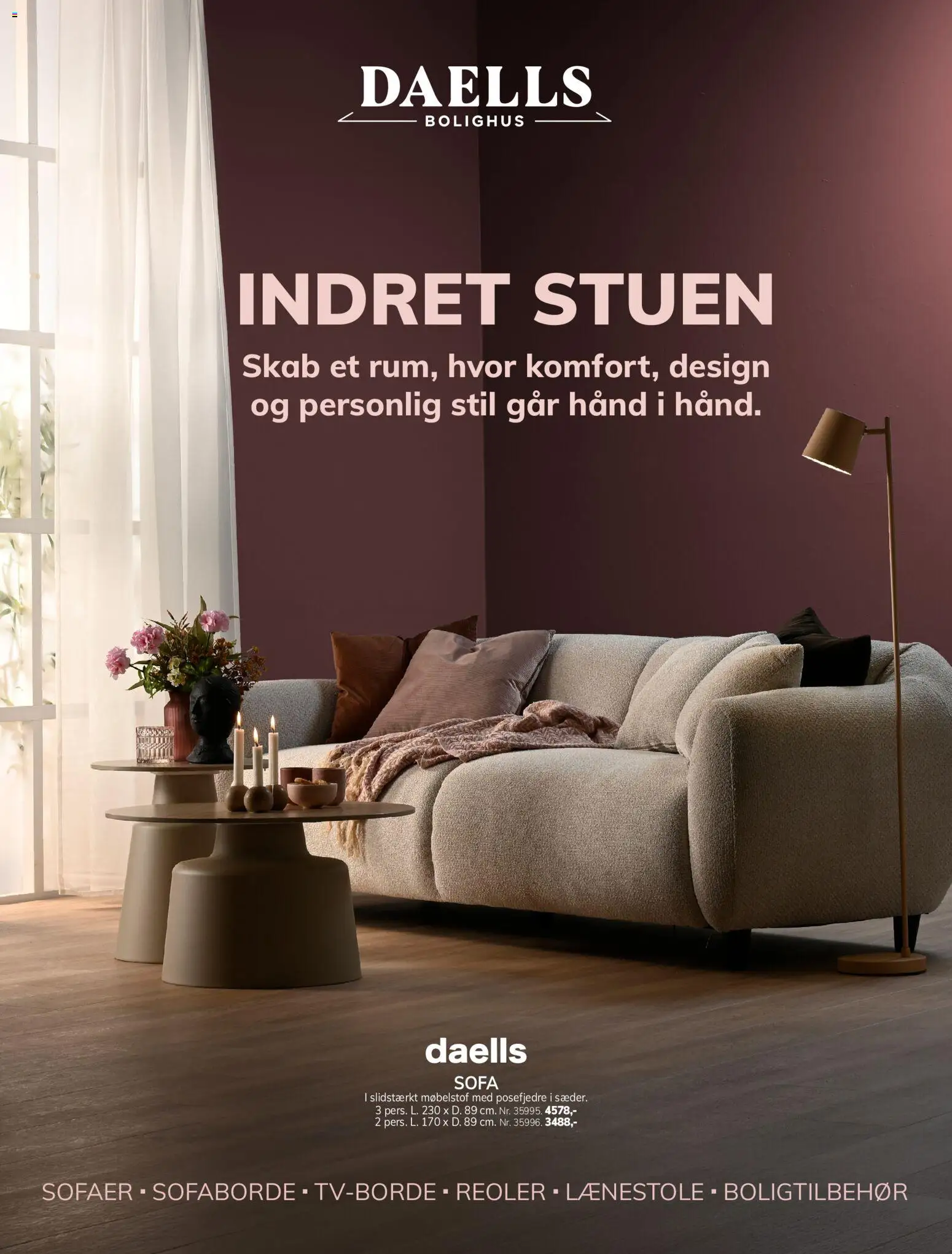 Eksempel på tilbudsavis Daells Bolighus - Indret stuen fra butik Daells Bolighus gyldig fra 12/08/2026