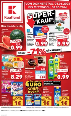 Vorschau von dem Prospekt des Geschäftes Kaufland, gültig ab dem 04.06.2026