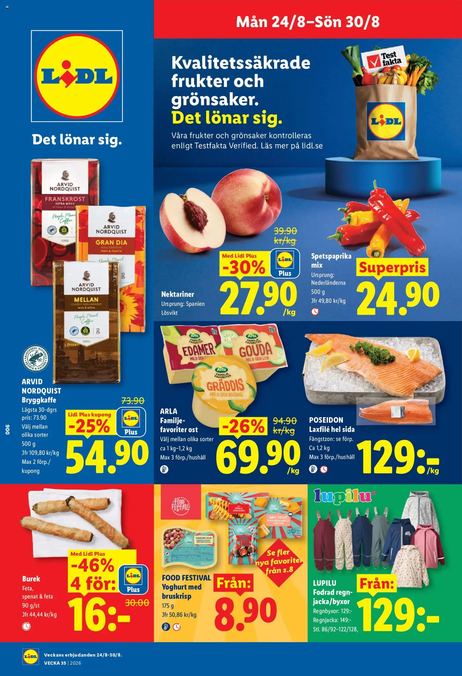Förhandsgranska reklamblad Lidl erbjudanden från butik Lidl gäller från 24/08/2026