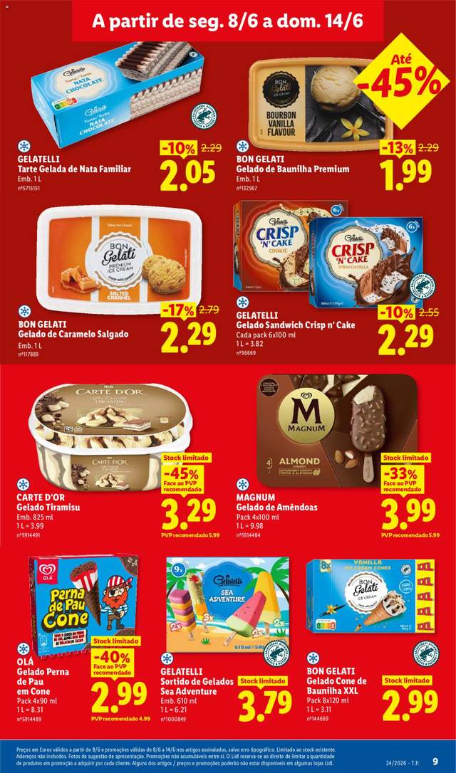 Novo folheto Lidl a partir de 08/06