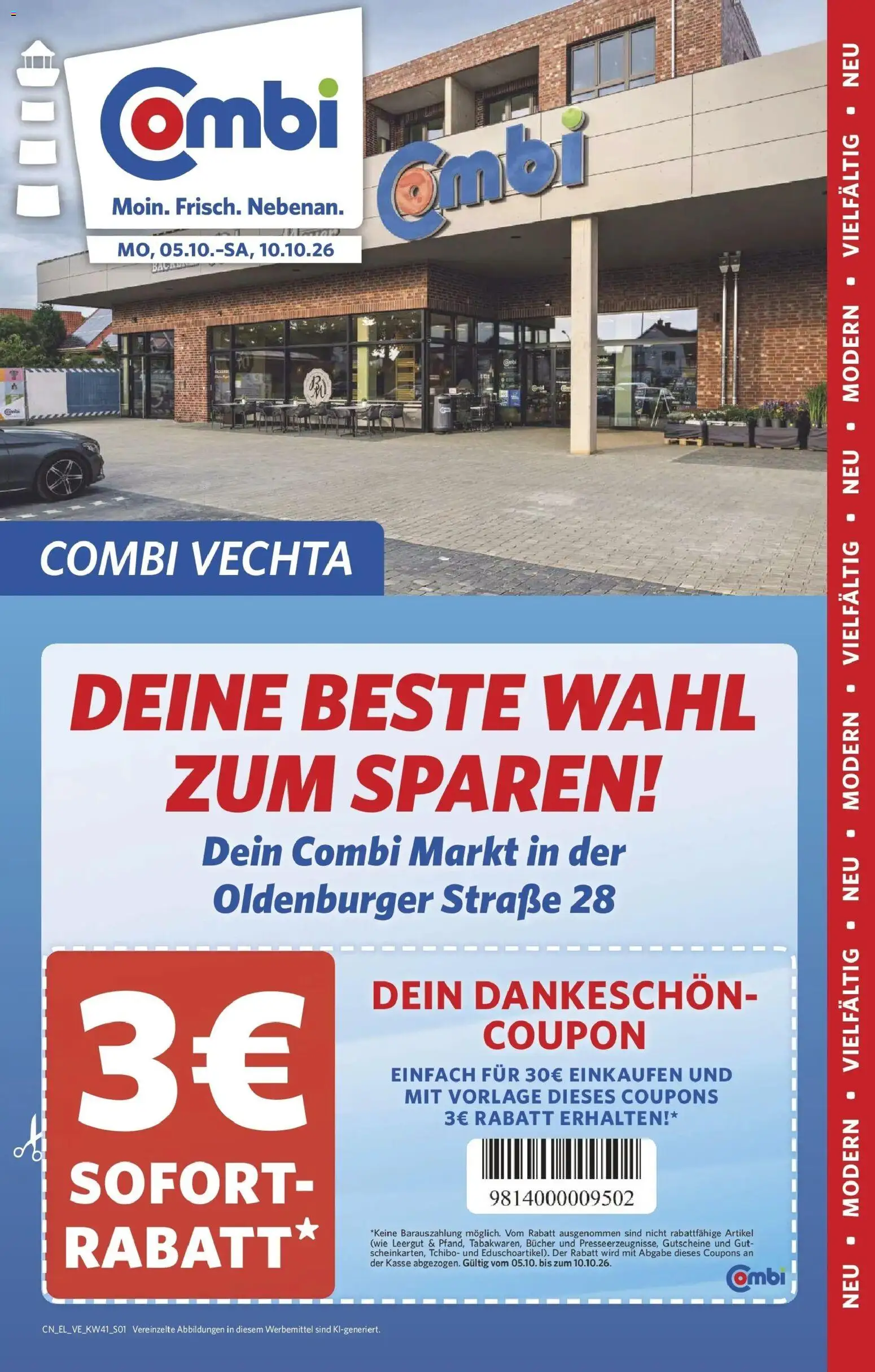 Vorschau von dem Prospekt des Geschäftes Combi, gültig ab dem 05.10.2026
