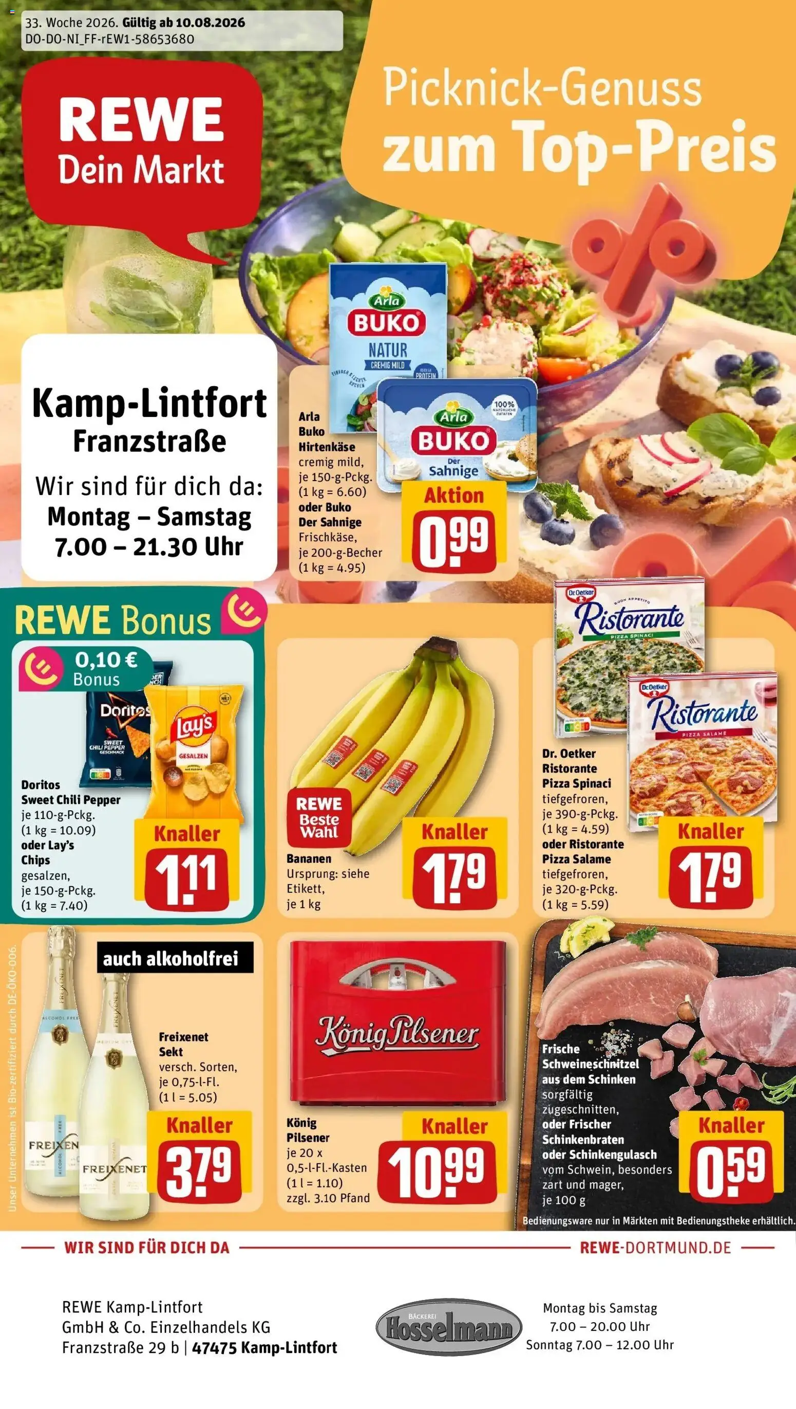 Vorschau von dem Prospekt des Geschäftes Rewe, gültig ab dem 10.08.2026