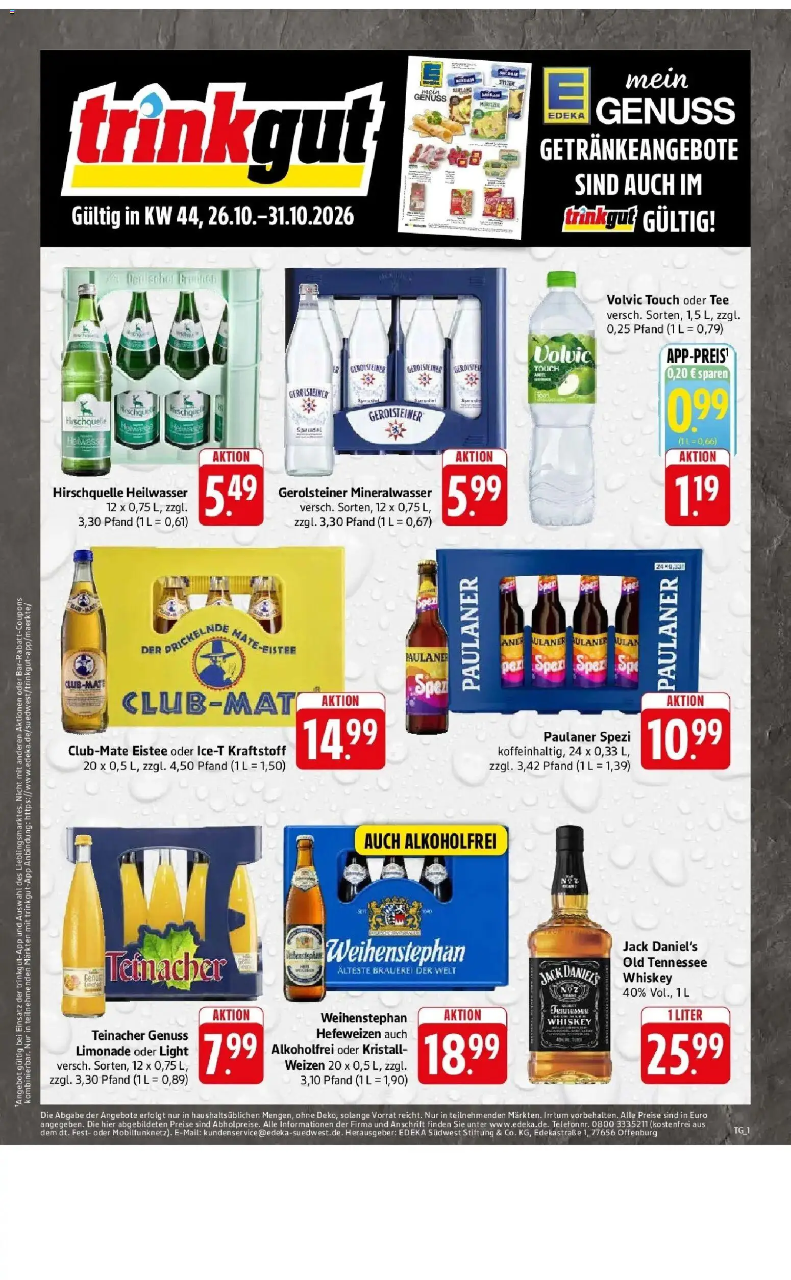 Vorschau von dem Prospekt des Geschäftes Edeka, gültig ab dem 26.10.2026