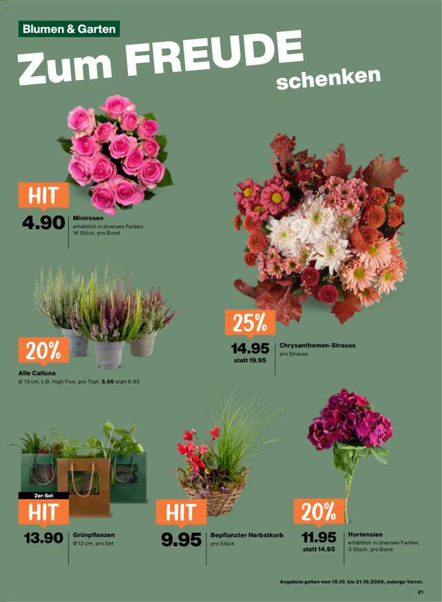 Neue Migros Aktionen ab 15.10.