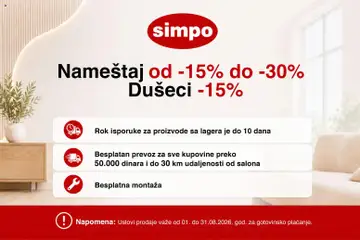 Pregled SIMPO kataloga - važi od 01.08.2026