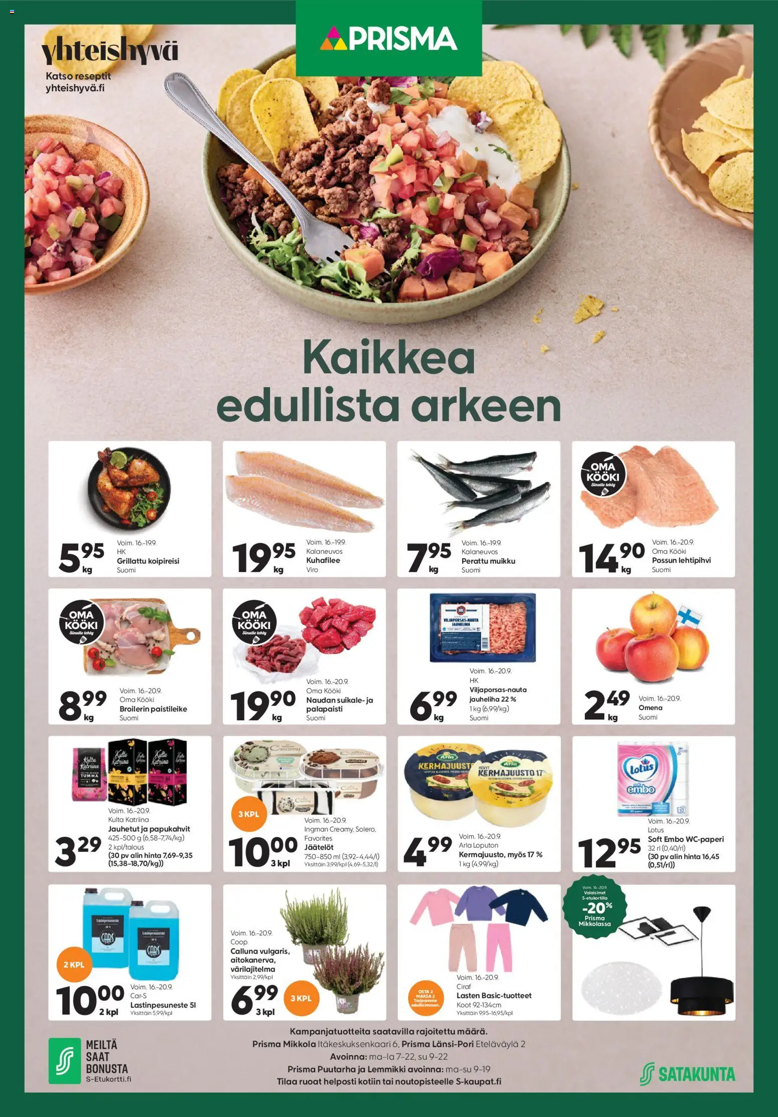 Kaupan Prisma Prisma - Kaikkea edullista arkeen esikatselu, voimassa 16/09/2026