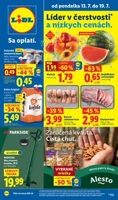Náhľad Lidl letáku platného od 13.07.2026