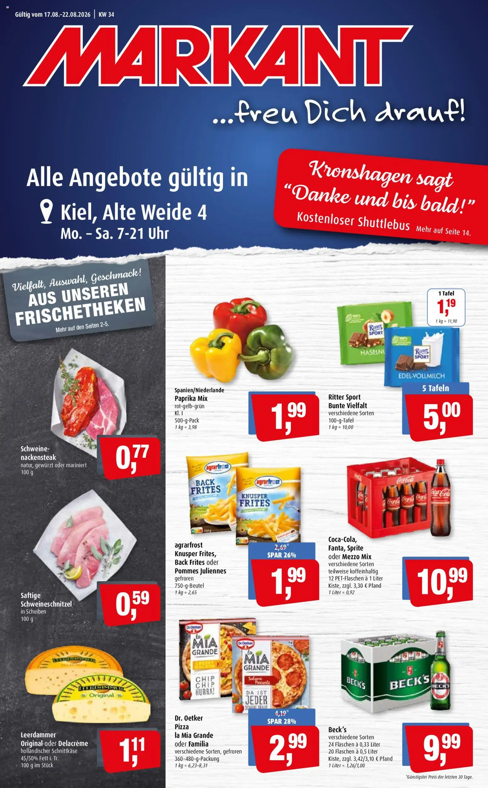 Vorschau von dem Prospekt des Geschäftes Markant, gültig ab dem 17.08.2026