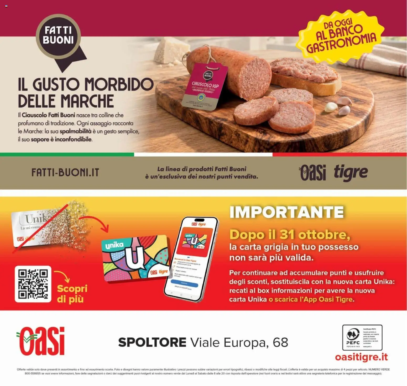 Anteprima dell'opuscolo Oasi volantino Spoltore dal negozio Oasi valido da 22/10/2026
