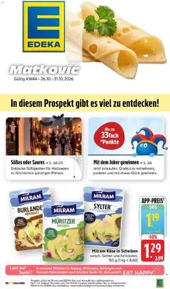 Vorschau von dem Prospekt des Geschäftes Edeka, gültig ab dem 26.10.2026