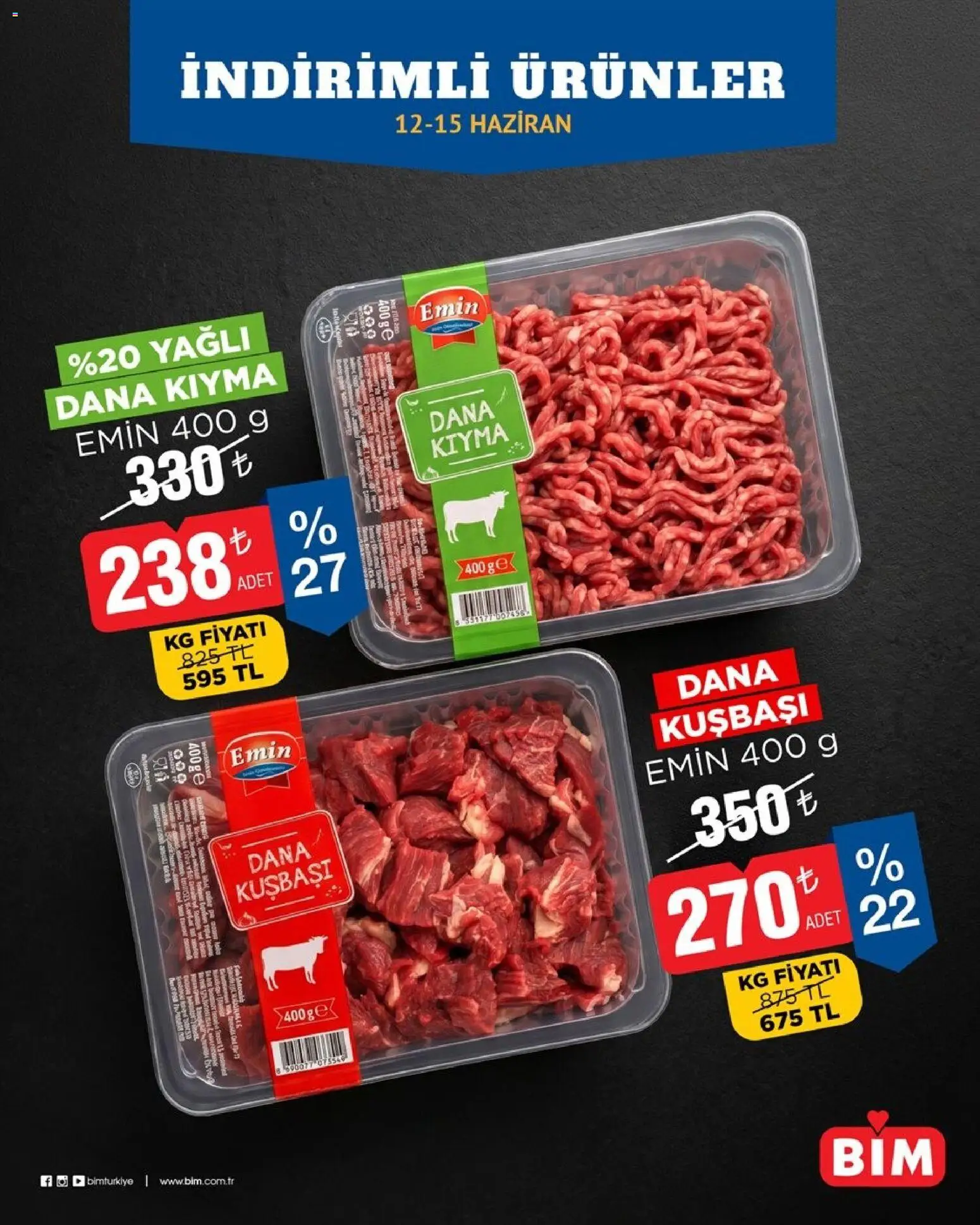 BİM BİM - İndirimli Ürünler 12.06.2026 - Broşürünün önizlemesi