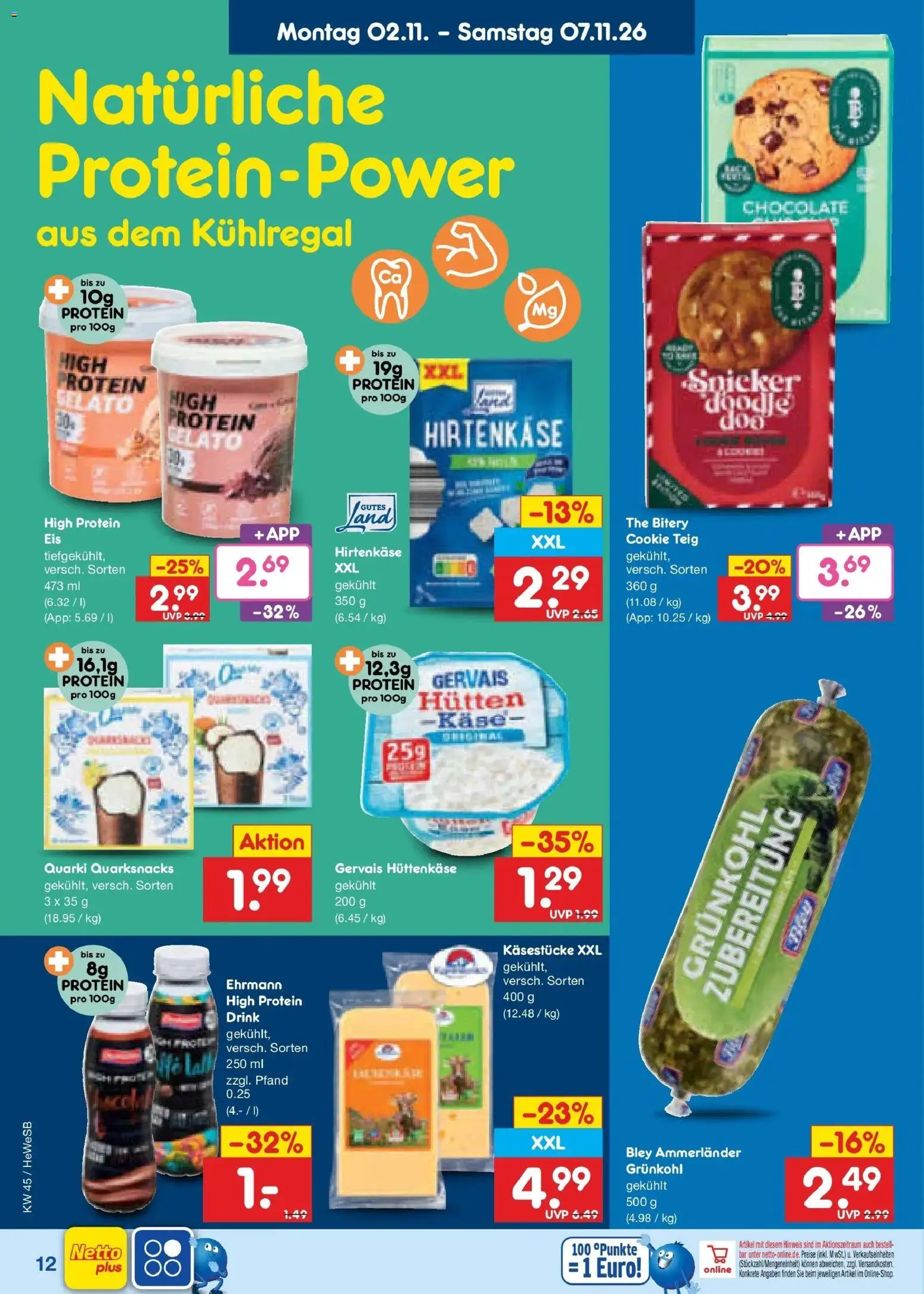Vorschau von dem Prospekt des Geschäftes Netto Marken-Discount, gültig ab dem 02.11.2026 - Käse, Hüttenkäse