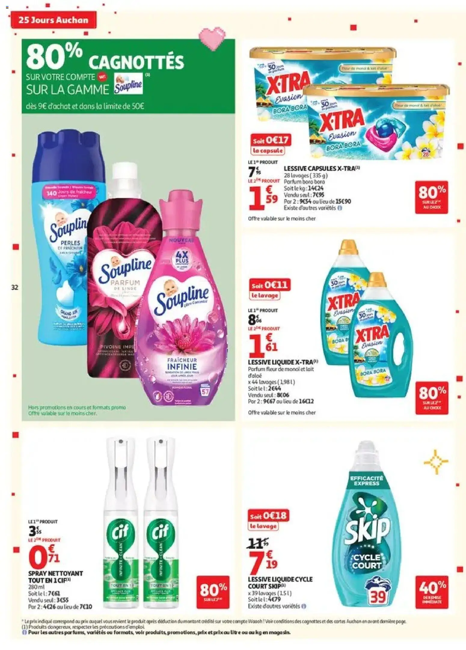 Prévisualisation de Auchan 25 jours 1 supers du magasin Auchan formulaire valide 27/10/2026