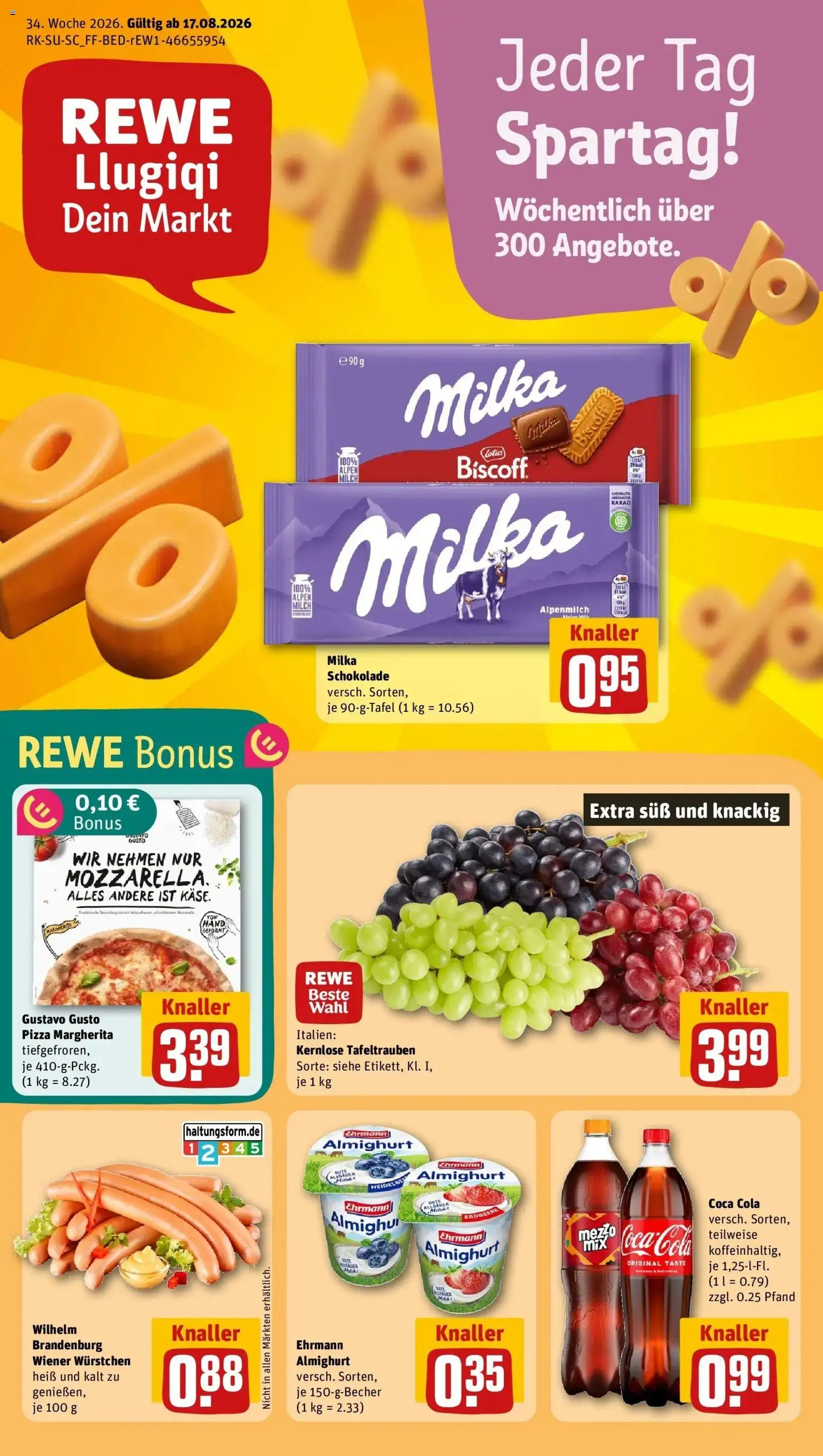 Vorschau von dem Prospekt des Geschäftes Rewe, gültig ab dem 17.08.2026