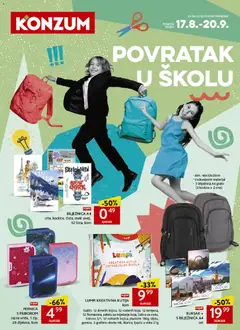 Konzum HR - Konzum HR Katalog škola megtekintése, amely érvényes 2026.08.17.-től