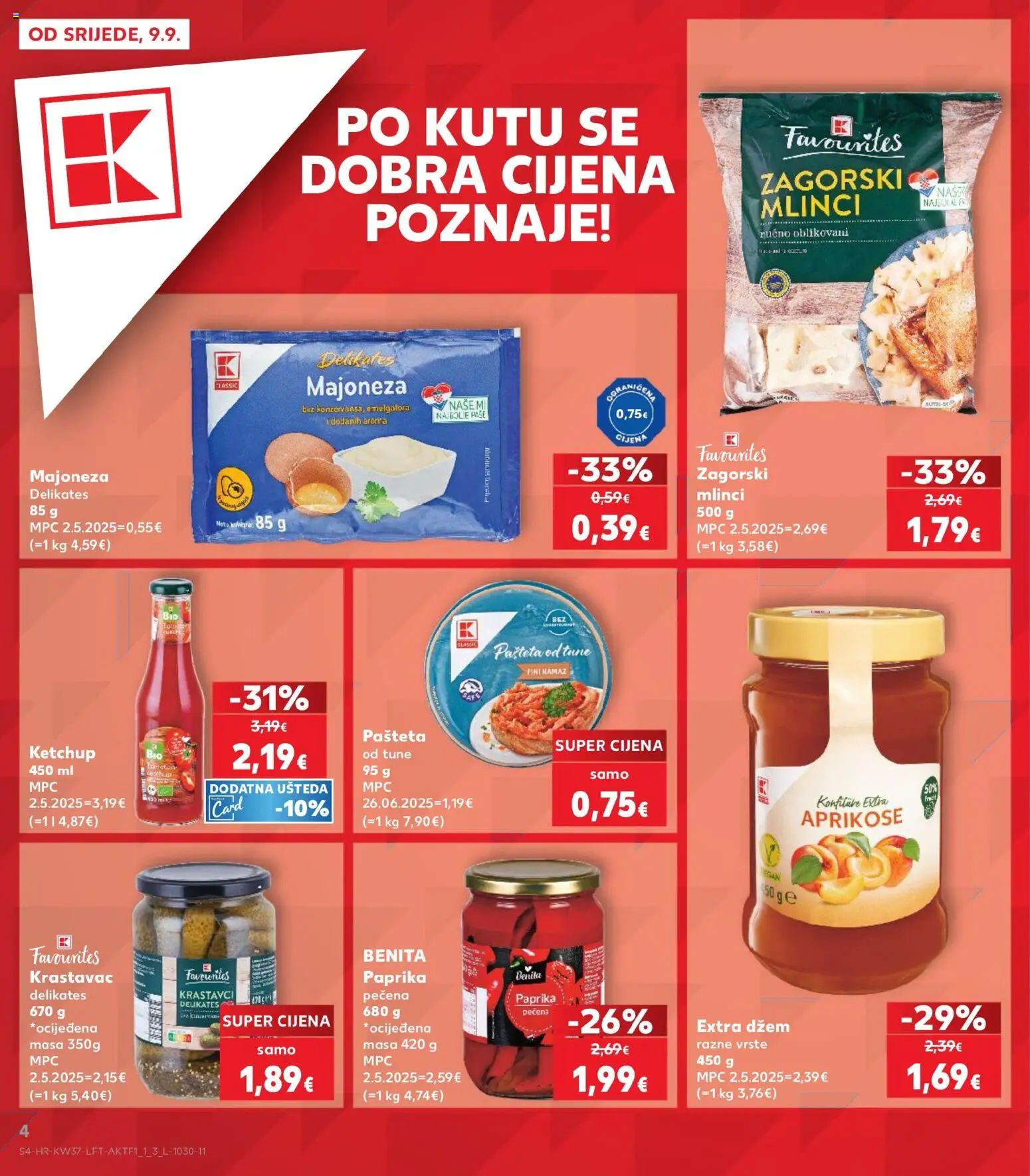 Kaufland HR - Kaufland HR akciós újság megtekintése, amely érvényes 2026.09.09.-től - Paprika, Ketchup