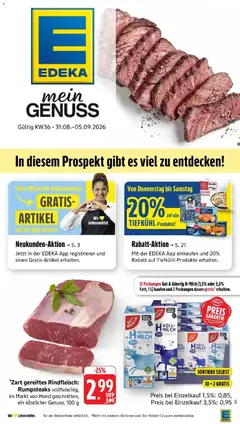 Vorschau von dem Prospekt des Geschäftes Edeka, gültig ab dem 31.08.2026