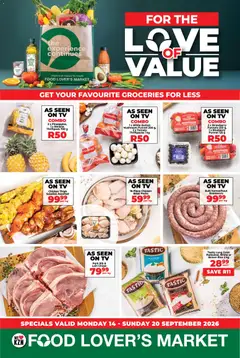 Preview of Food Lover's Market flyer valid from 14/09/2026