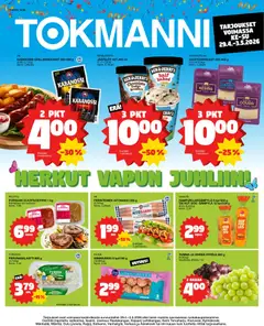 Kaupan Tokmanni Tokmanni ruokatarjoukset esikatselu, voimassa 29/04/2026
