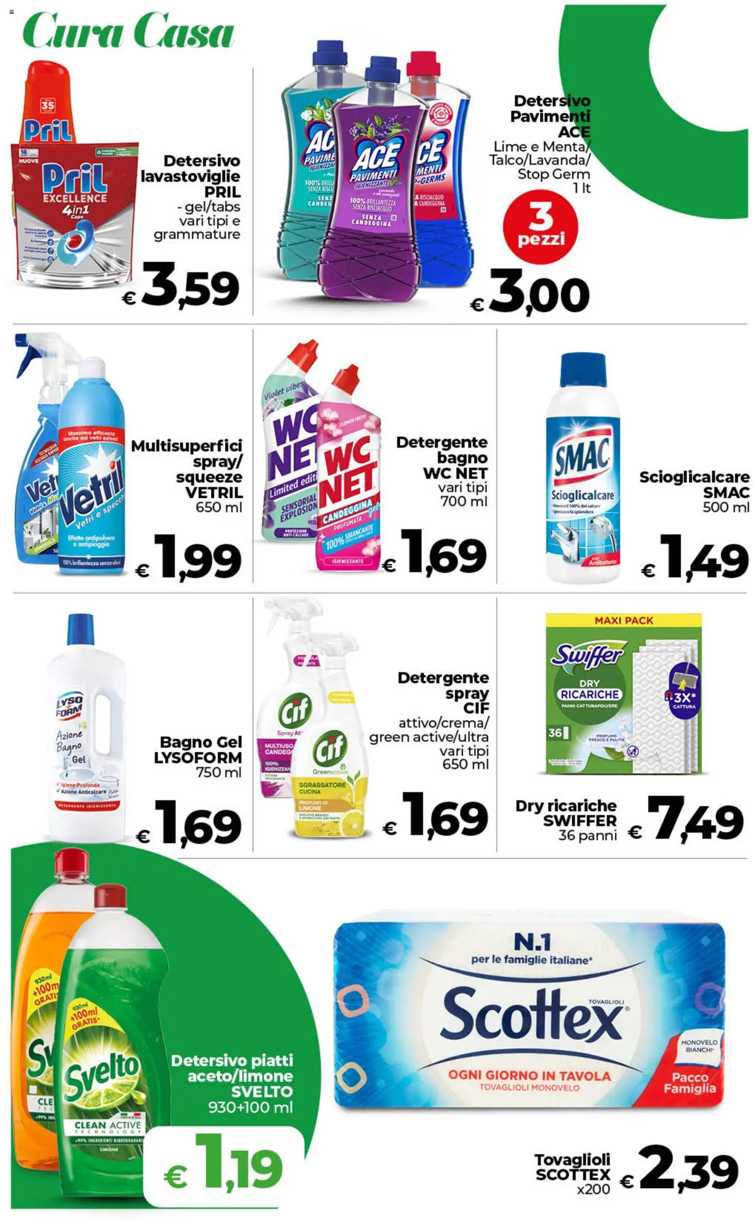 Anteprima dell'opuscolo COOP volantino inCoop Sicilia dal negozio COOP valido da 01/09/2026 - Lime, Limone, Piatti, Candeggina, Sgrassatore, Detergente, Panni, Anticalcare