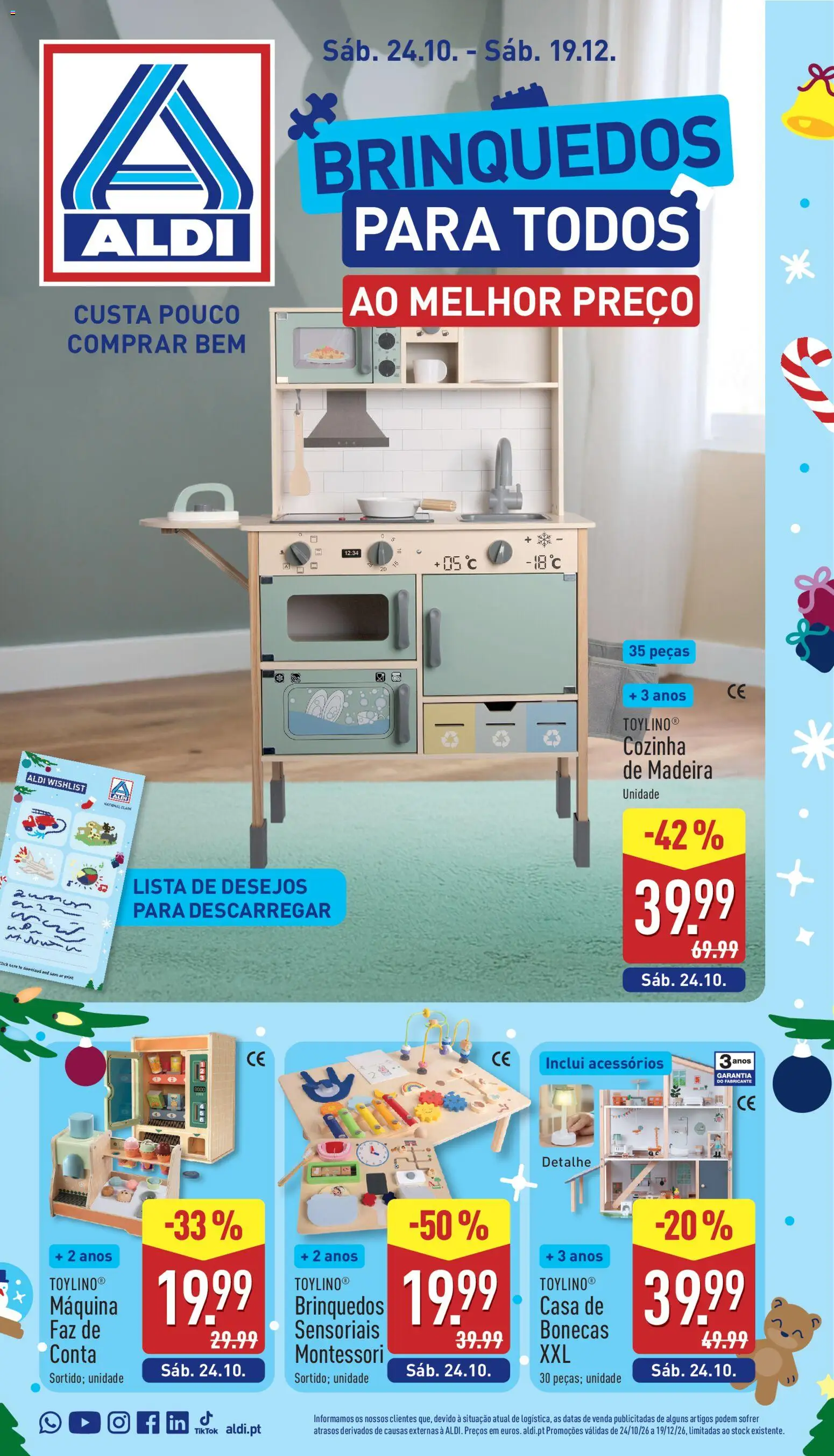 Pré-visualização do folheto da loja Aldi válida a partir de 19/10/2026 - Brinquedos, Casa de bonecas