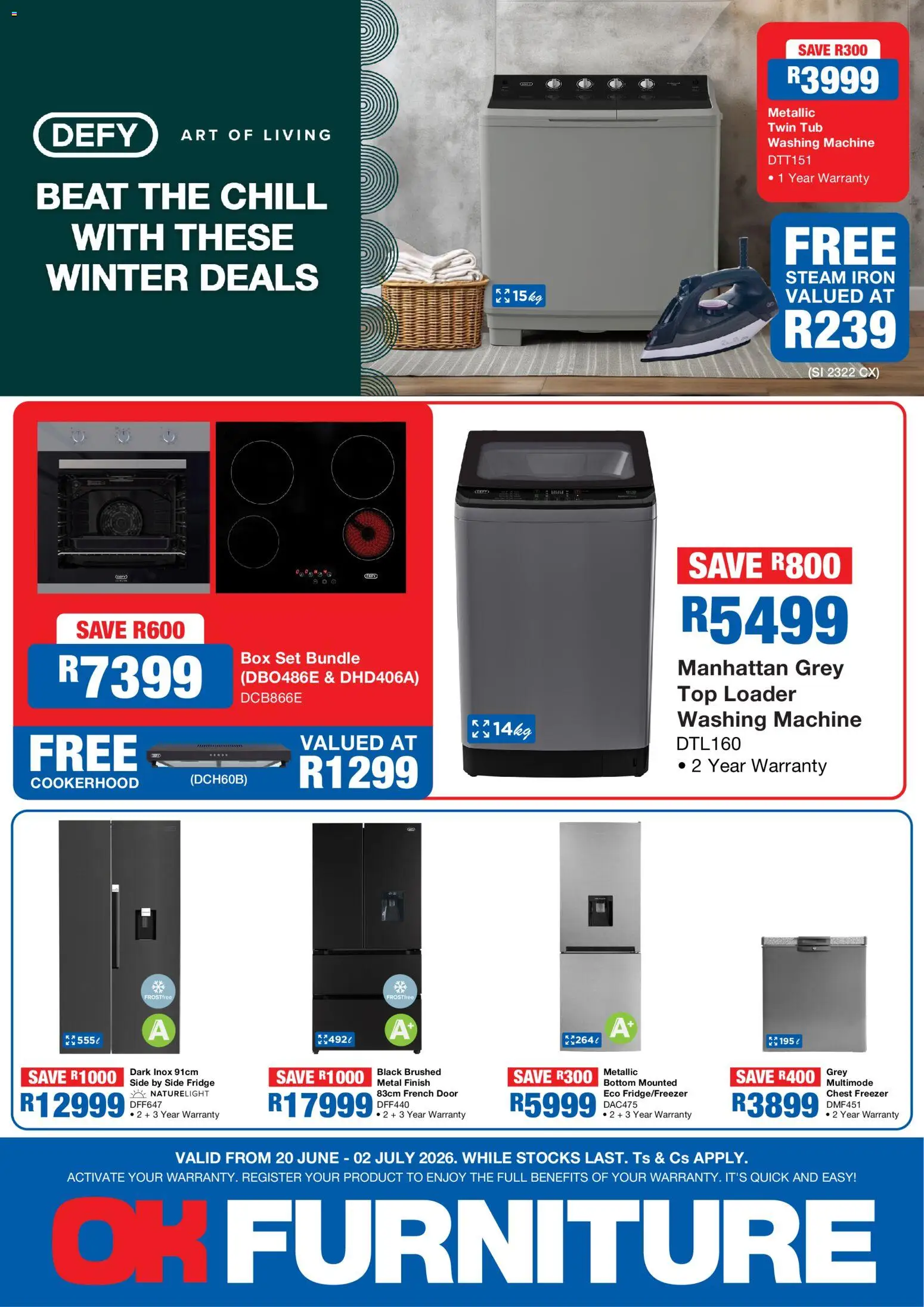 Preview of OK Furniture flyer valid from 20/06/2026