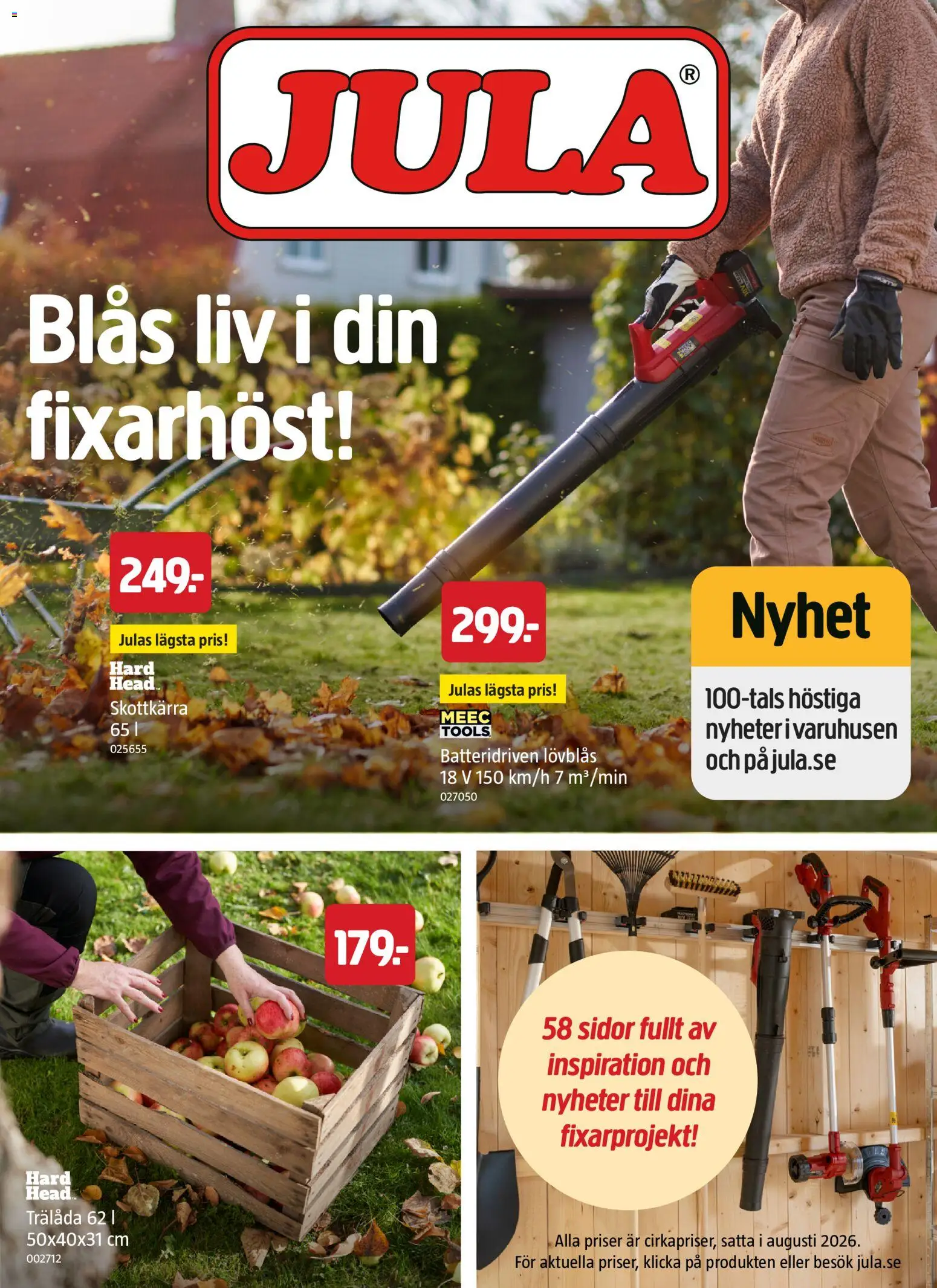 Förhandsgranska reklamblad Jula höstkatalog från butik Jula gäller från 01/09/2026
