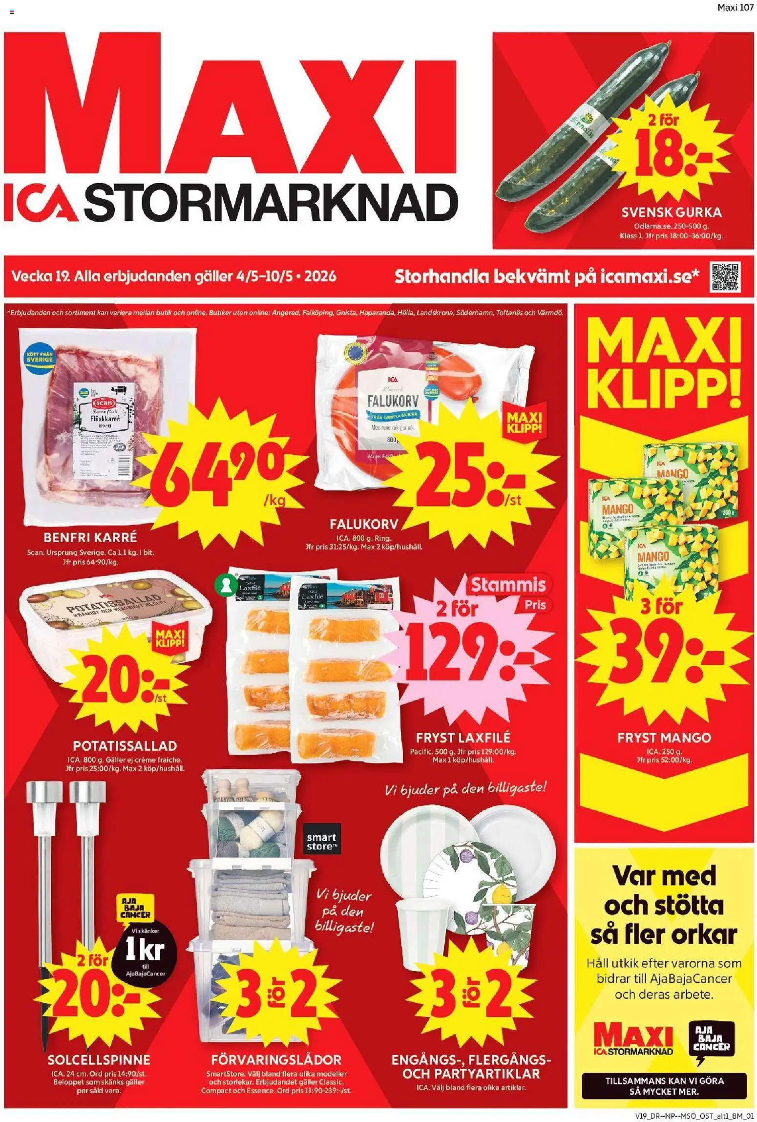 Förhandsgranska reklamblad Stockholm från butik ICA Maxi gäller från 04/05/2026