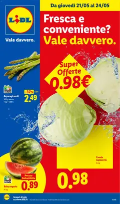 Anteprima dell'opuscolo Lidl volantino Fresca e conveniente dal negozio Lidl valido da 21/05/2026