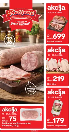 Pregled Matijevic kataloga - važi od 11.05.2026