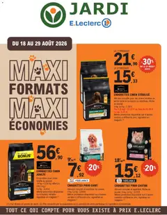 Prévisualisation de Brico E.Leclerc catalogue Animalerie du magasin Brico E.Leclerc formulaire valide 18/08/2026