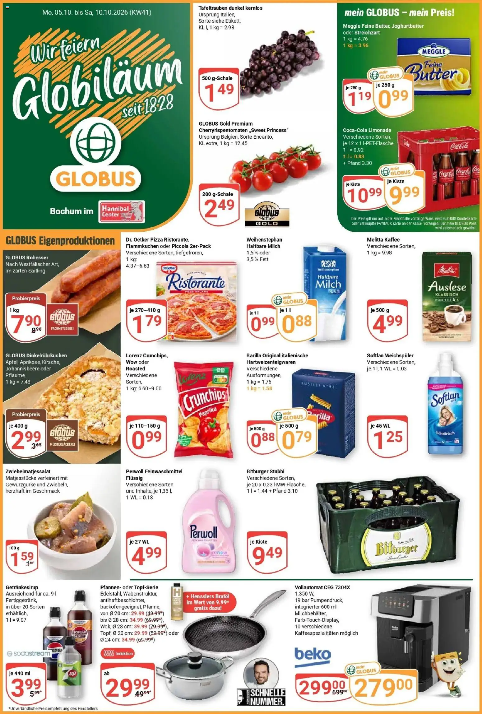 Vorschau von dem Prospekt des Geschäftes Globus, gültig ab dem 05.10.2026