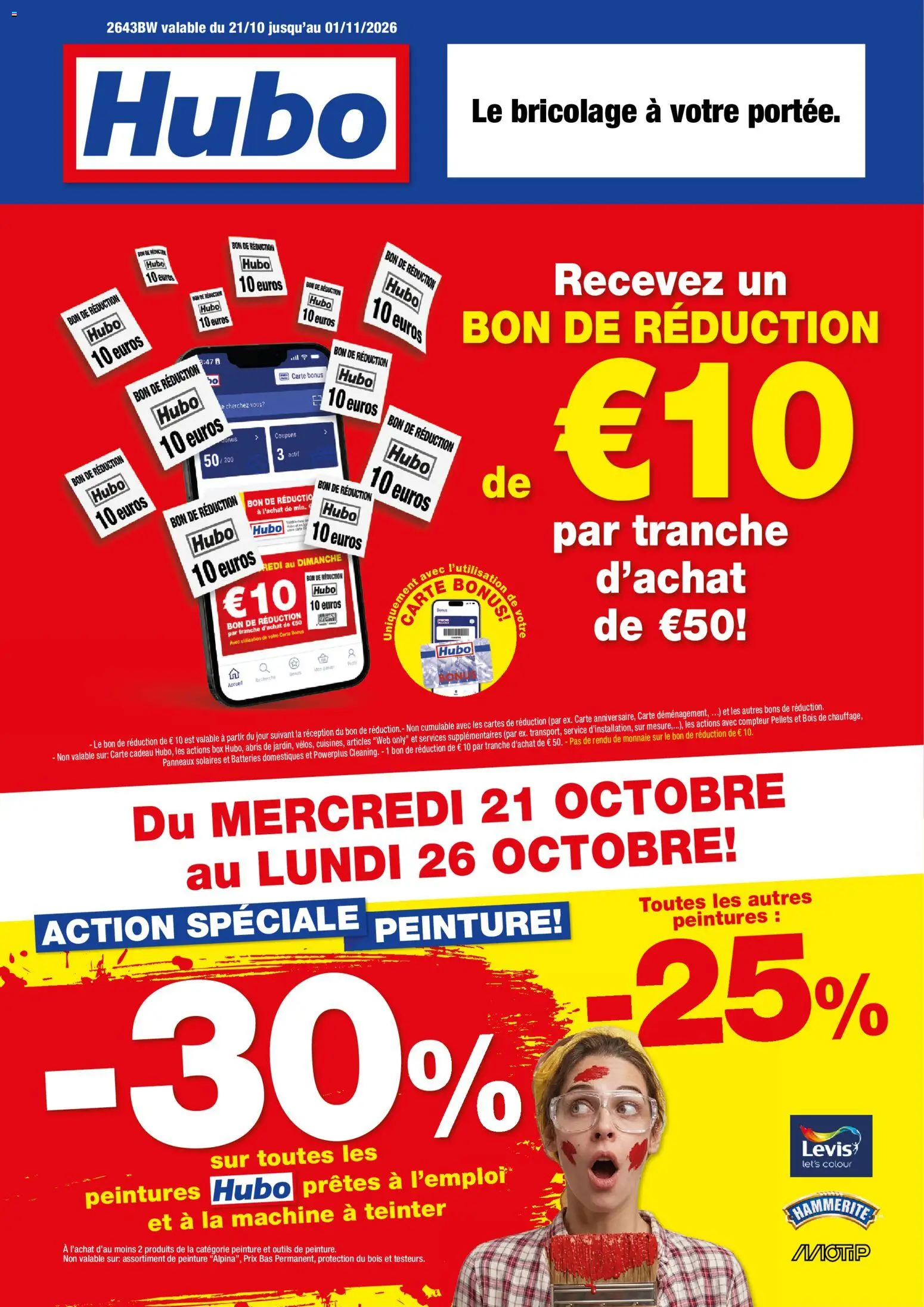 Voorbeeld van Hubo Publicité van winkel Hubo geldig vanaf 21/10/2026 - La, Box
