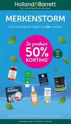 Voorbeeld van Holland & Barrett folder van winkel Holland & Barrett geldig vanaf 18-05-2026