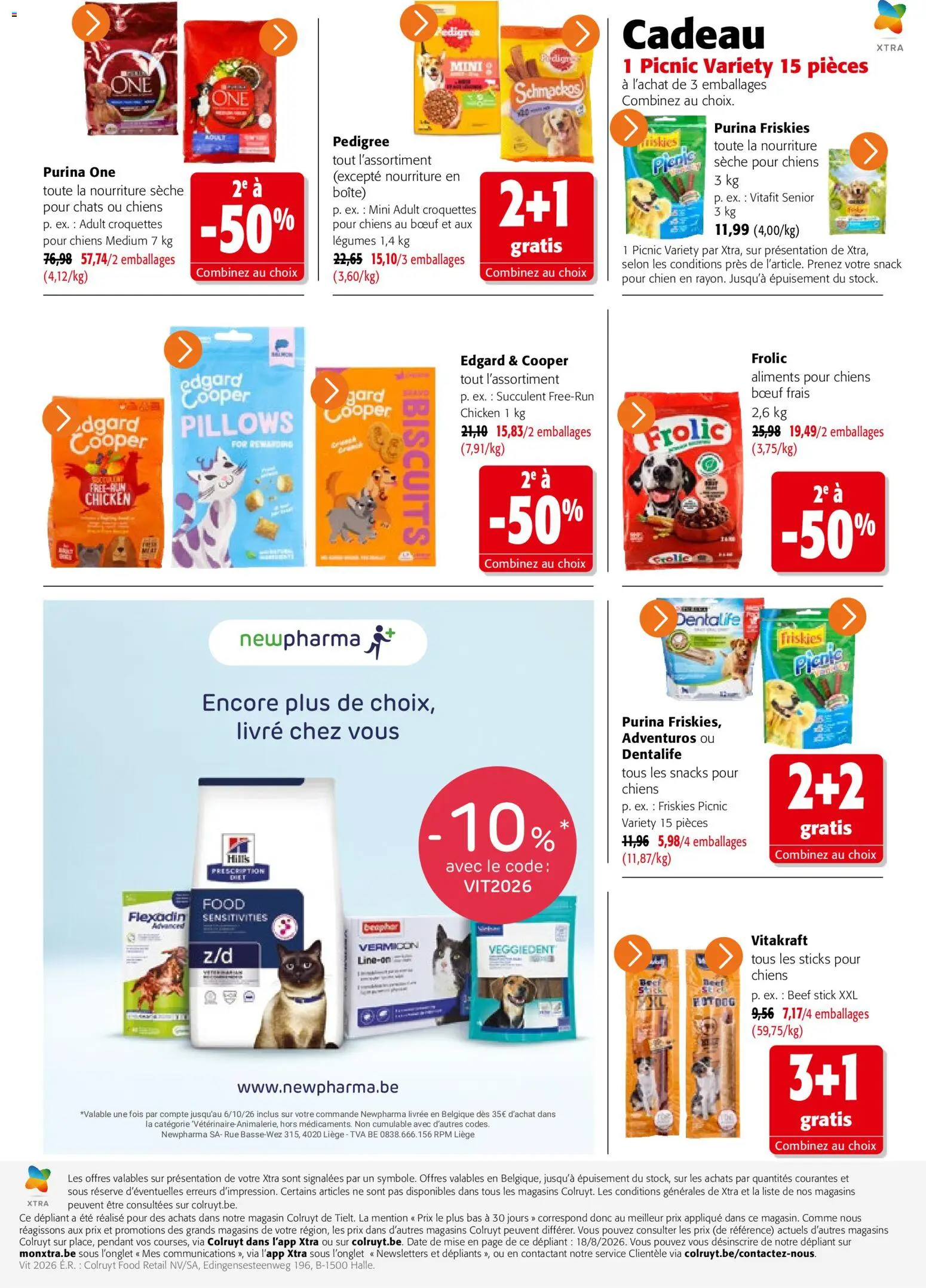 Prévisualisation de Colruyt catalogue du magasin Colruyt formulaire valide 23/09/2026 - Snacks, Livre, Croquettes pour chiens, Biscuits, Croquettes, Aliments