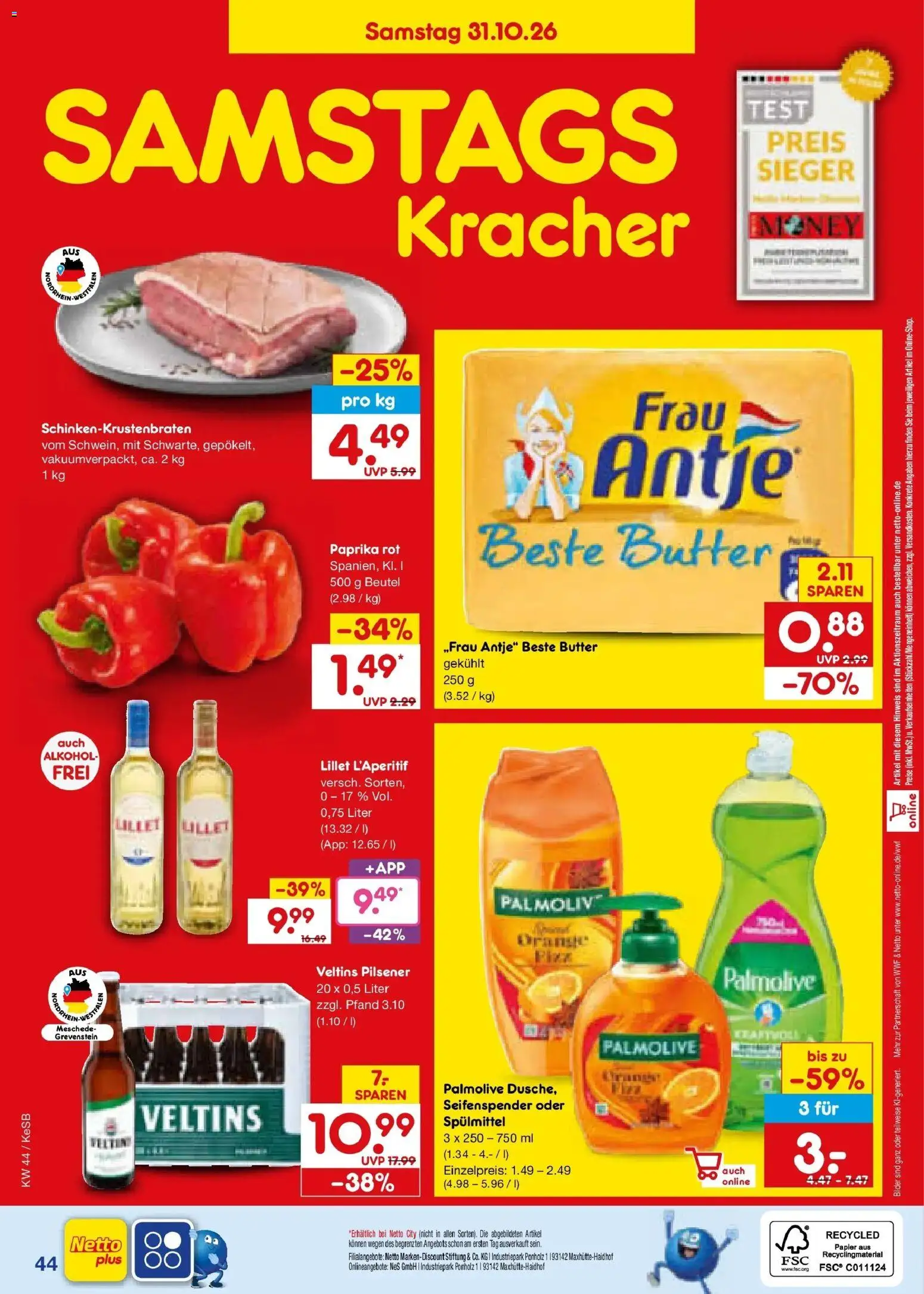 Vorschau von dem Prospekt des Geschäftes Netto Marken-Discount, gültig ab dem 26.10.2026