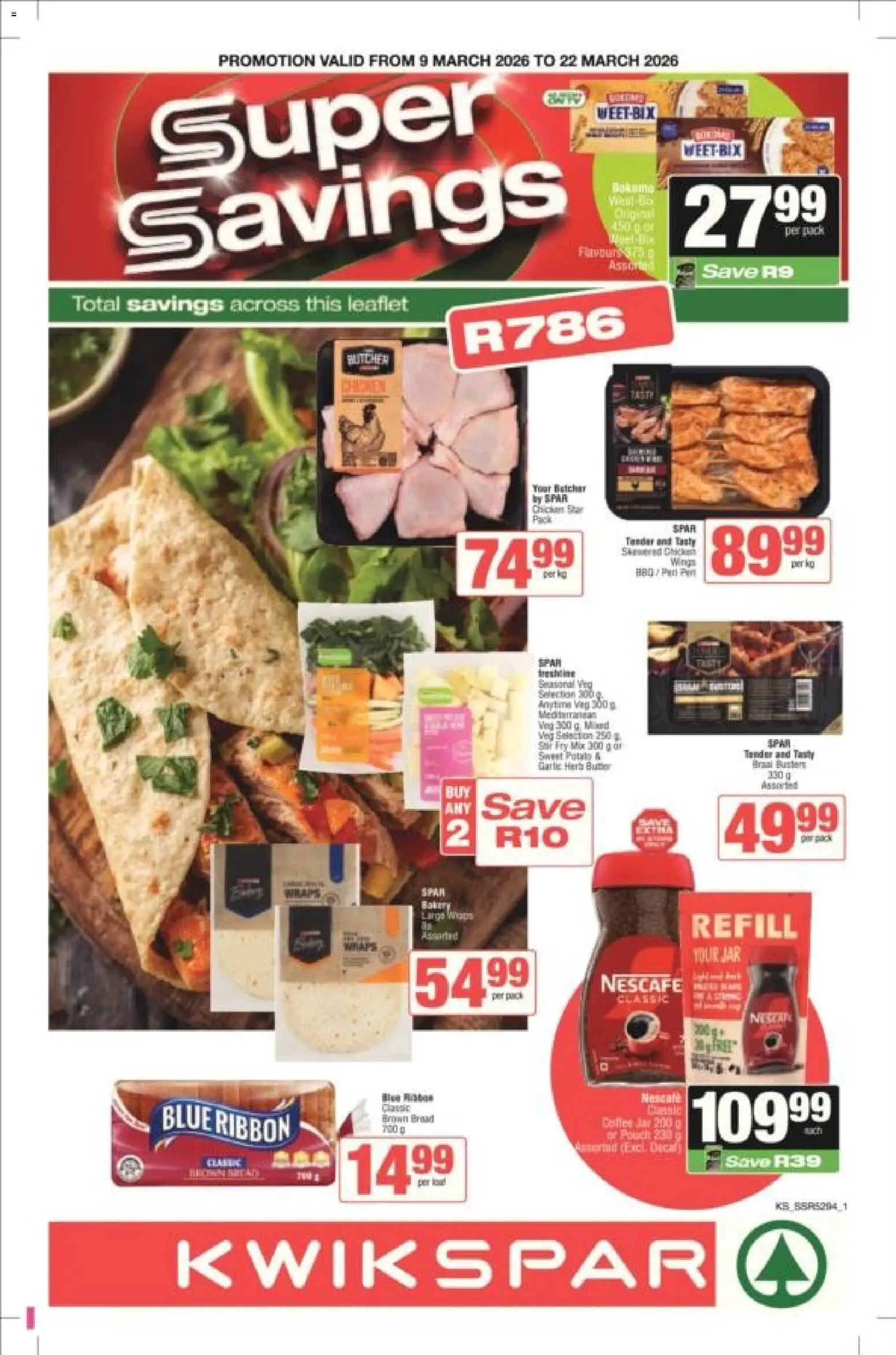 Preview of KWIKSPAR flyer valid from 09/03/2026 - Bakery, Butter, Garlic, Herb Butter