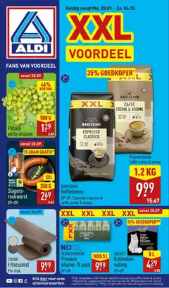 Voorbeeld van Folder van deze week van winkel Aldi geldig vanaf 28-09-2026