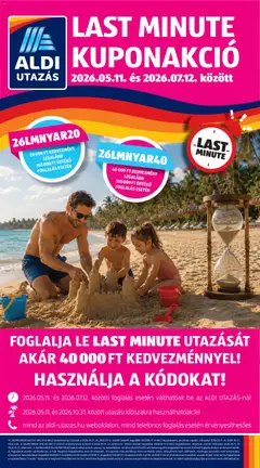 Aldi - Aldi Utazás katalógus megtekintése, amely érvényes 2026.06.25.-től